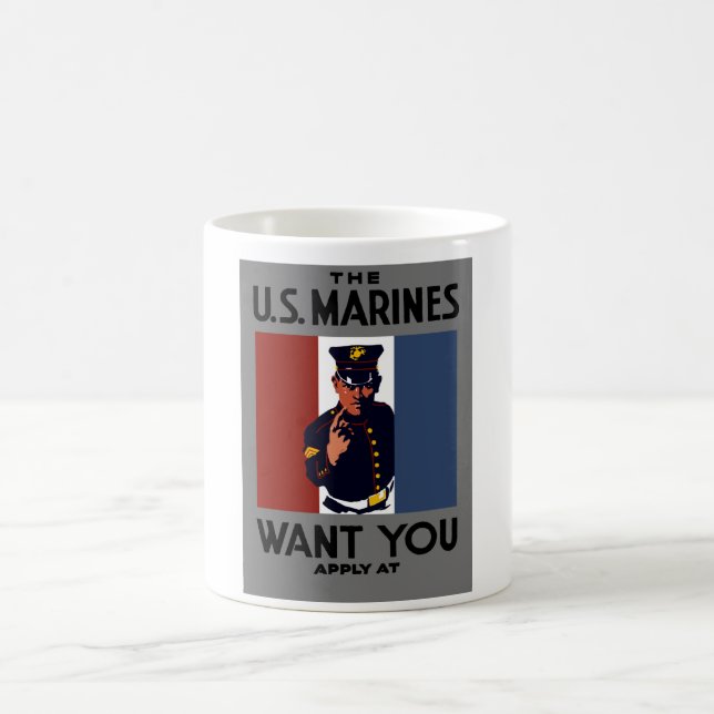 Mug Les marines des États-Unis vous veulent (Centre)