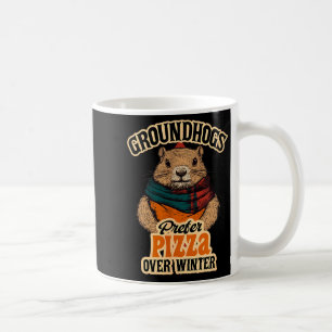 Mug Les marmottes préfèrent la pizza au plaisir de l'h