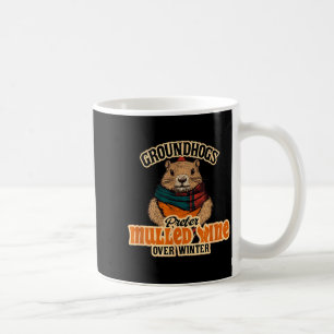 Mug Les marmottes préfèrent le vin chaud à l'hiver