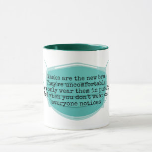 Mug Les masques sont la nouvelle blague de son vert