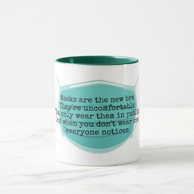 Mug Les masques sont la nouvelle blague de son vert (Centre)