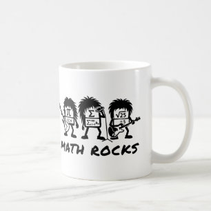 Mug Les maths, c'est rock Humour de groupe de rock aca