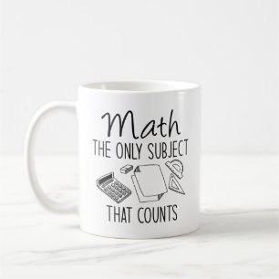 Mug Les Maths Le Seul Sujet Qui Compte