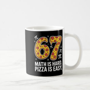 Mug Les maths sont difficiles, la pizza est facile, jo