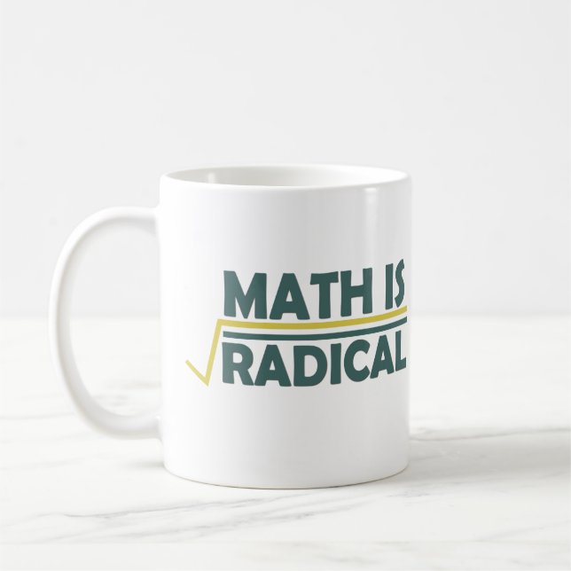 Mug Les maths sont radicales (Gauche)
