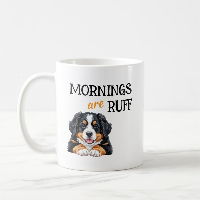 Mug Les Matins Sont Durs – Citation de Café Drôle pour (Gauche)