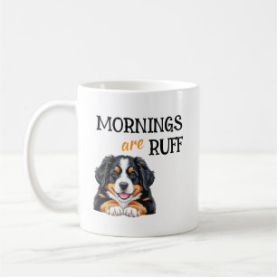 Mug Les Matins Sont Durs Drôle Amateur de Chien Mignon