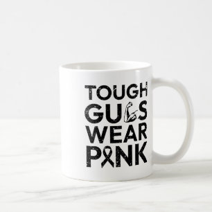 Mug Les mecs durs portent le rose cancer du sein les m