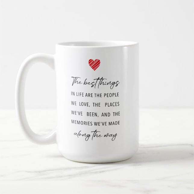 Mug Les meilleures choses de la vie | Fête de tout cœu (Gauche)