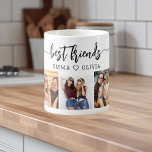Mug Les meilleurs amis 3 Photo Collage de conservation<br><div class="desc">Célébrez votre amitié avec Best Friends 3 Photo Collage Keepsaké Coffee Mug. Cette tasse personnalisée présente un collage magnifiquement arrangé de trois photos chères, capturant des moments inoubliables avec vos meilleurs amis. Conçu avec des matériaux de qualité, il est parfait pour savourer vos boissons préférées tout en vous rappelant les...</div>