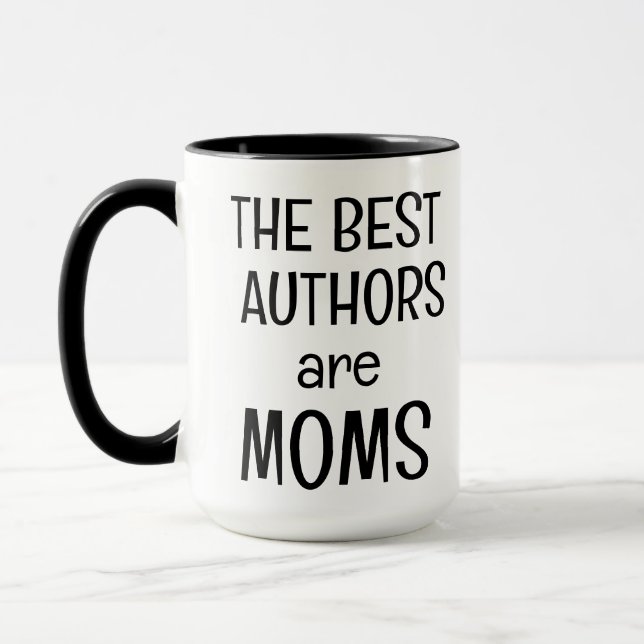 Mug Les meilleurs auteurs sont Moms Coffee (Gauche)