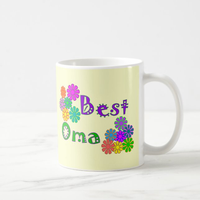 Mug Les meilleurs cadeaux du jour de mère d'Oma (Droite)