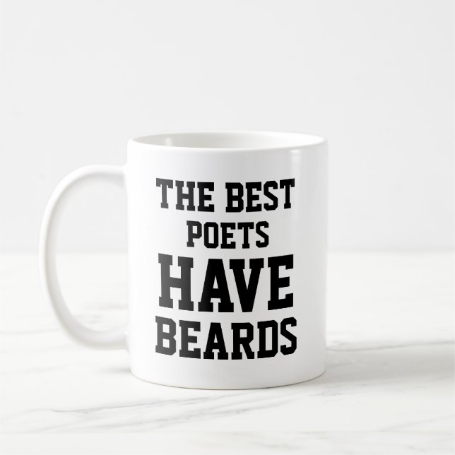 Mug Les Meilleurs Poètes Ont Une Barbe (Gauche)