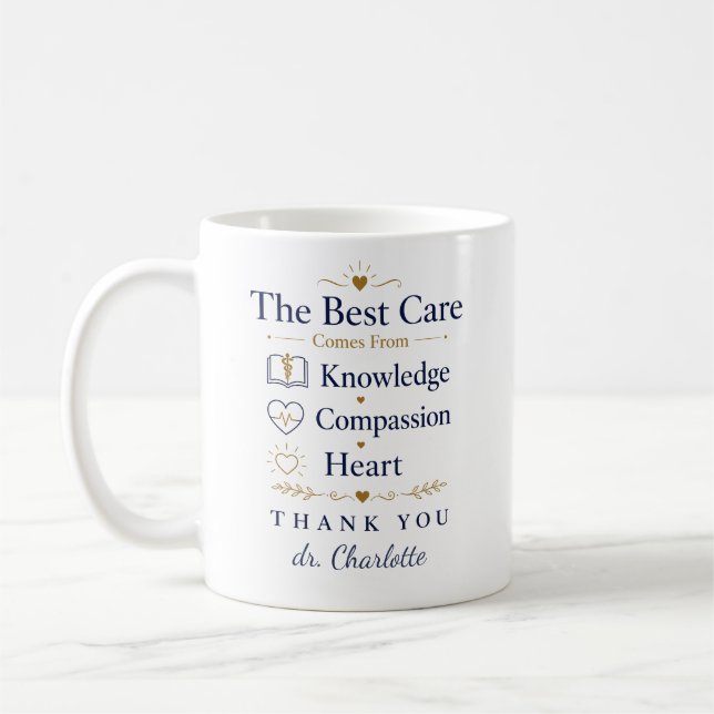 Mug Les meilleurs soins viennent de la compassion (Gauche)