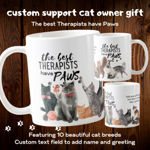 Mug LES MEILLEURS THÉRAPEUTS ONT PAWS Support CATS Per