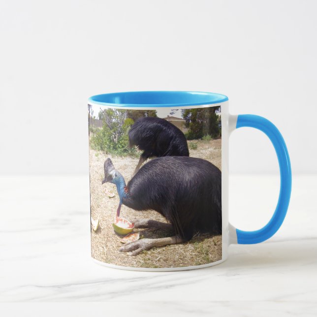 Mug Les Mélons De Manger Des Oiseaux De Cassothérapie, (Droite)