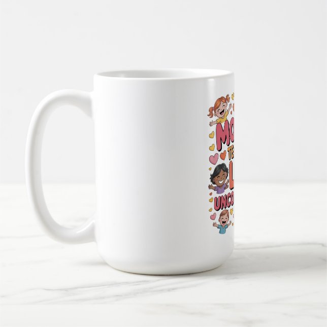 Mug Les mères nous apprennent à aimer inconditionnelle (Gauche)