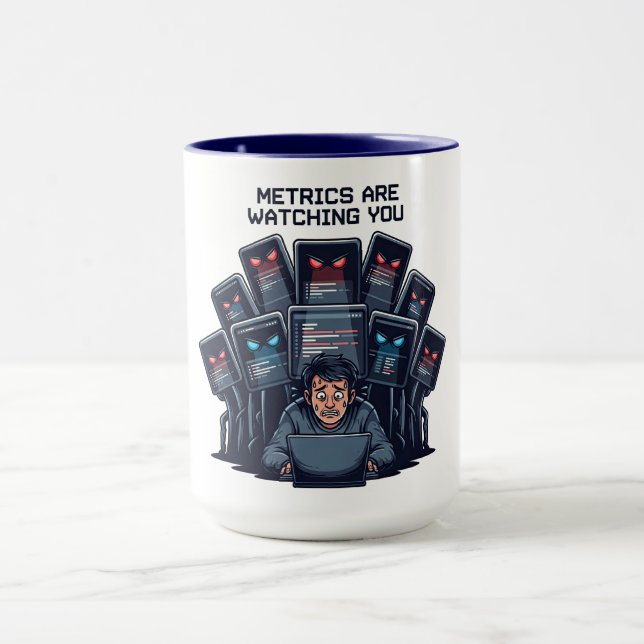 Mug Les mesures vous regardent Jeu Marketer (Centre)