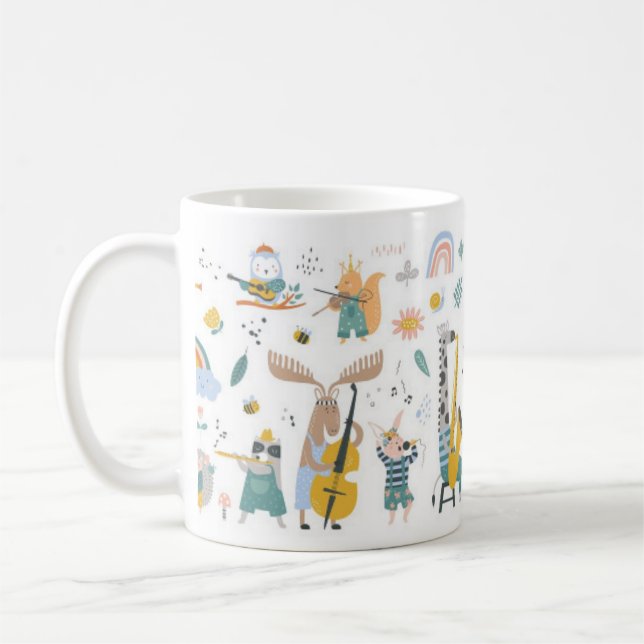 Mug Les mignons Animaux Jouant Des Instruments De Musi (Gauche)