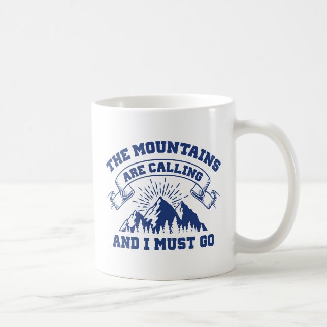 Mug Les montagnes m'appellent (Droite)