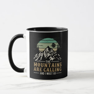 Mug Les montagnes m'appellent et je dois y aller