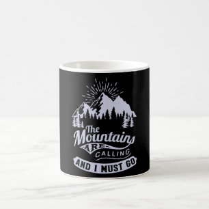 Mug Les montagnes sont en train de téléphoner et je do