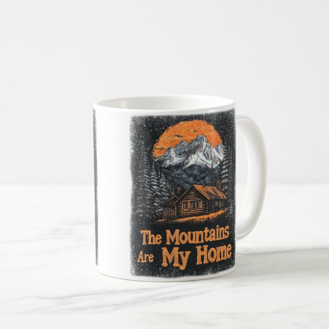 Mug Les montagnes sont ma maison (Devant droit)