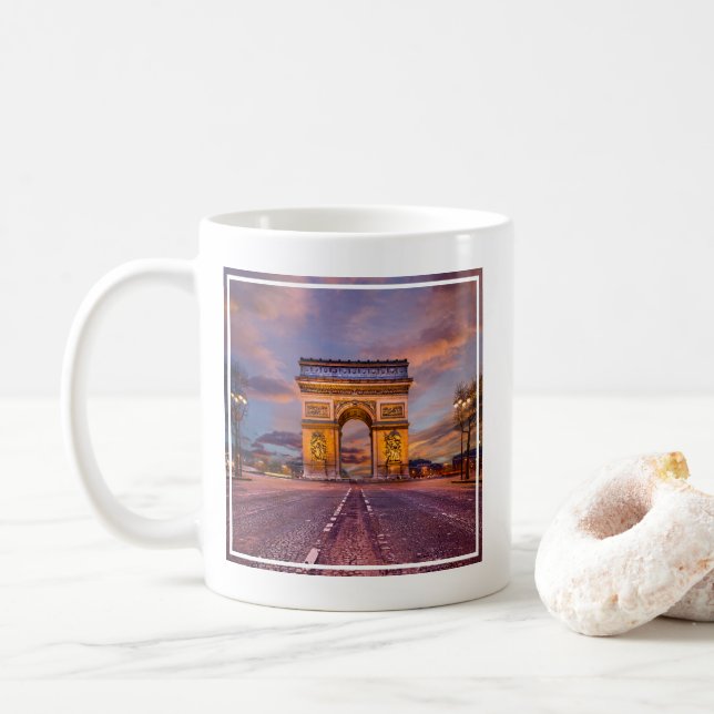 Mug Les monuments | Arc de Triomphe, Paris France (Avec donut)