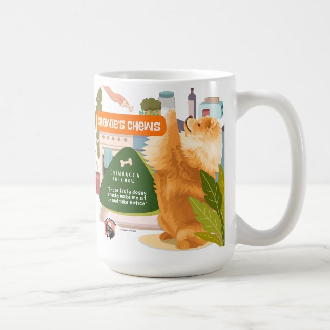 Mug LES MORDS DE CHEWIE - CHOW  Recette du Musée d'Art (Droite)