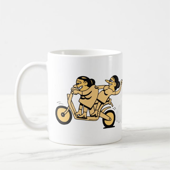Mug Les motards. Allez-y. (Gauche)