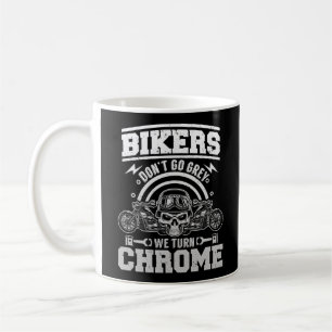 Mug Les motocyclistes classiques ne tombent pas gris N