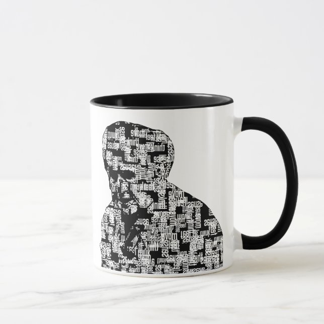 Mug Les mots incitent l'homme à attaquer 2 % pipe% (Droite)