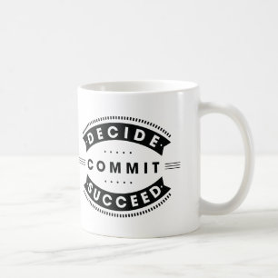 Mug Les mots inspirés décident commettent réussissent