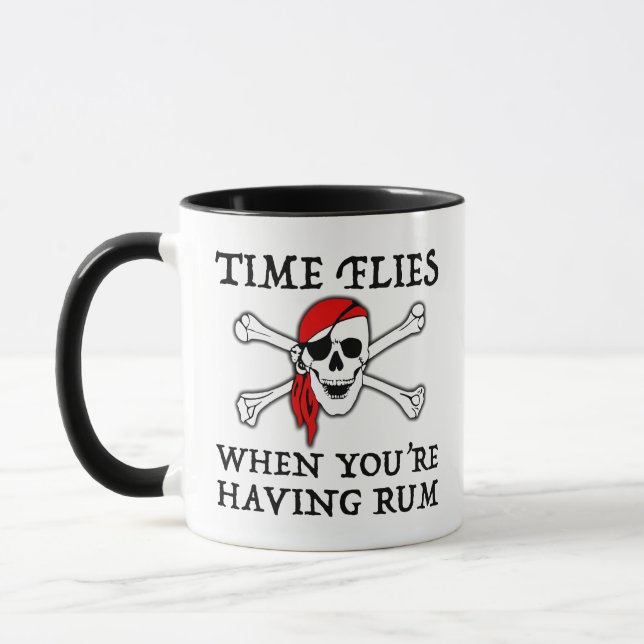 Mug Les mouches du temps quand vous avez du rhum (Gauche)