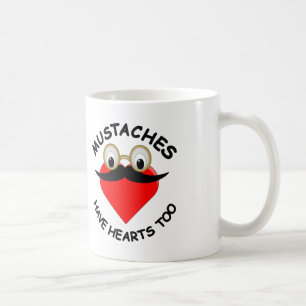 Mug Les moustaches ont aussi des coeurs