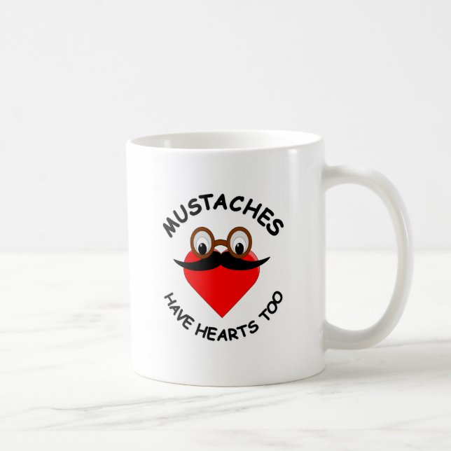 Mug Les moustaches ont aussi des coeurs (Droite)