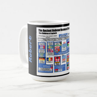 Mug Les Nations aujourd'hui dans l'hébreu antique Pers