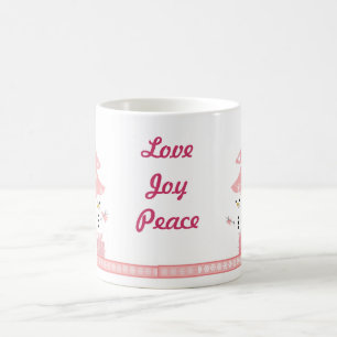 Mug Les neigeurs par un sapin rose