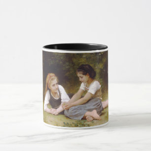 Mug Les Noisettes : Jeunes Filles ramassant des noiset