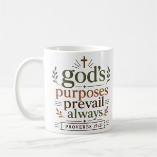 Mug Les objectifs de Dieu prévalent toujours Inspirati