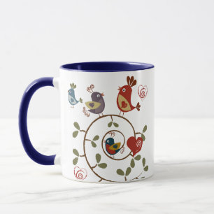 Mug Les oiseaux Folkart