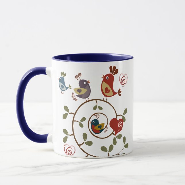 Mug Les oiseaux Folkart (Gauche)