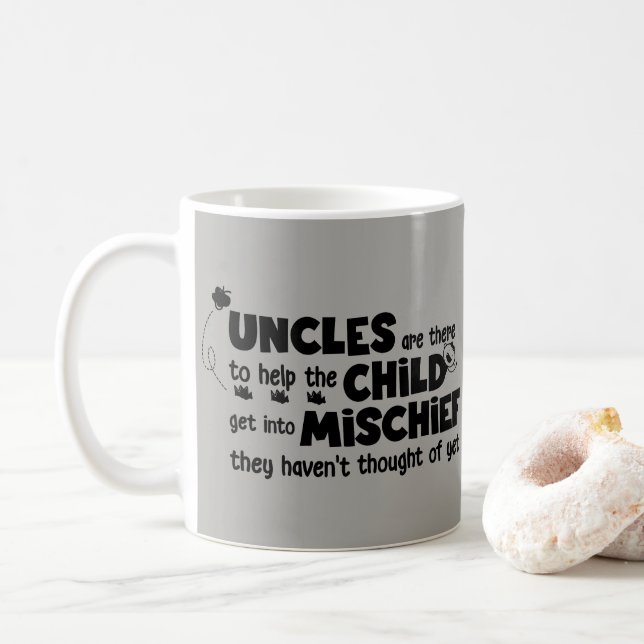 Mug Les oncles sont là pour aider l'enfant à obtenir (Avec donut)