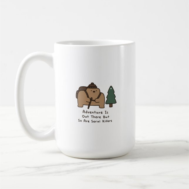 Mug Les ours sont mignons mais l'aventure de randonnée (Gauche)