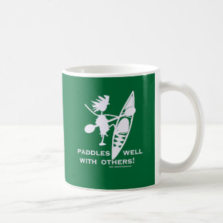 Mug Les palettes de kayak de mer jaillissent blanc