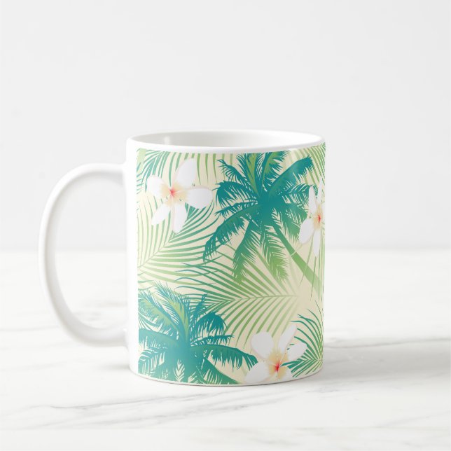 Mug Les palmiers tropicaux d'été (Gauche)