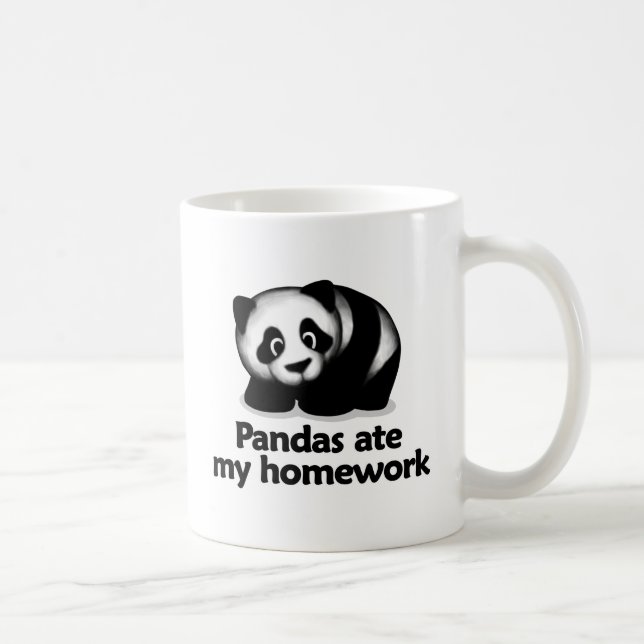 Mug Les pandas ont mangé mon travail (Droite)