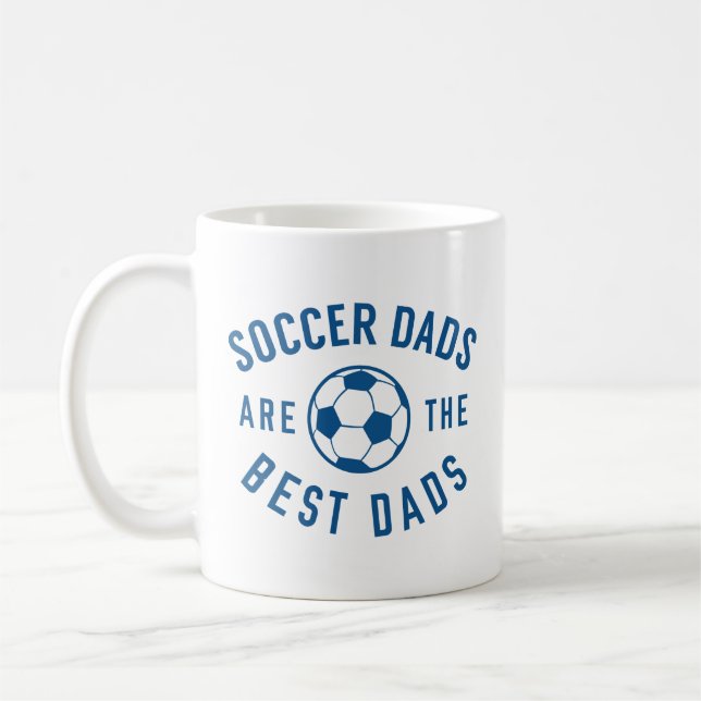 Mug Les papas de foot sont les meilleurs papas (Gauche)