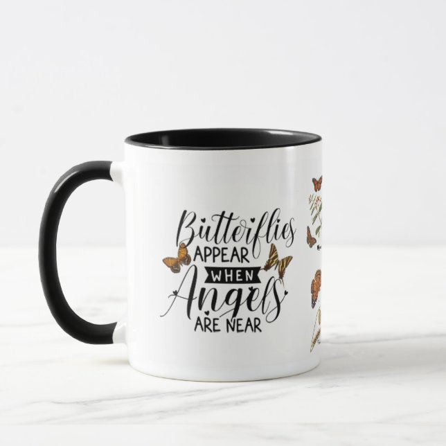 Mug Les Papillons Apparaissent Lorsque Les Anges Sont  (Gauche)