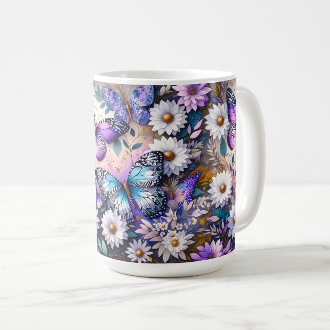Mug Les papillons rêvent floraux (Devant droit)
